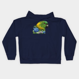 yellow-naped amazon Kids Hoodie